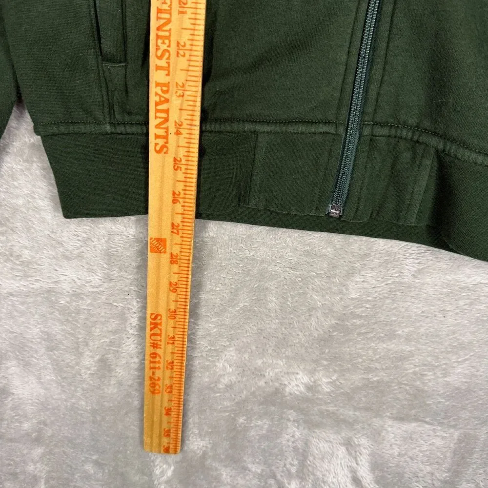Polo Ralph Lauren Track Jacket Mens Medium Green Blue Stripe Full Zip Mock Neck